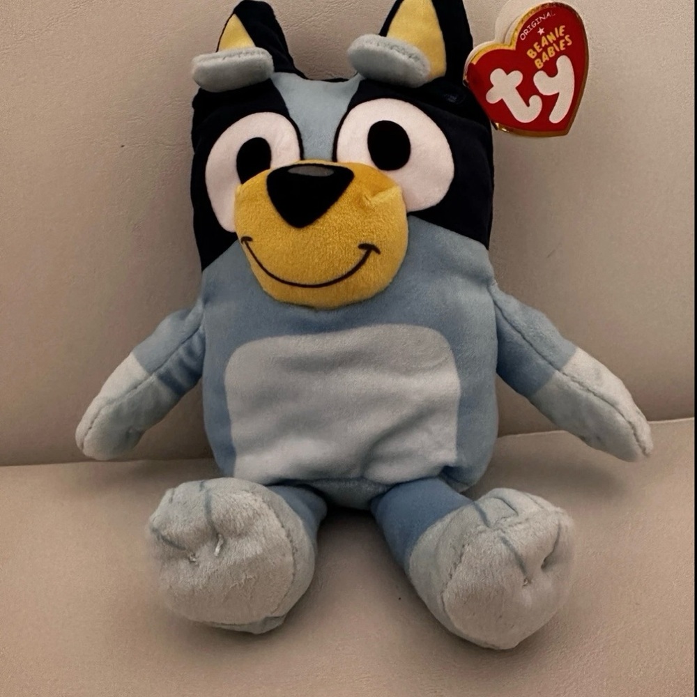 Ty Blue and Black Stuffed Animal Plush
